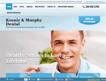 Tablet Screenshot of kosnicdental.com
